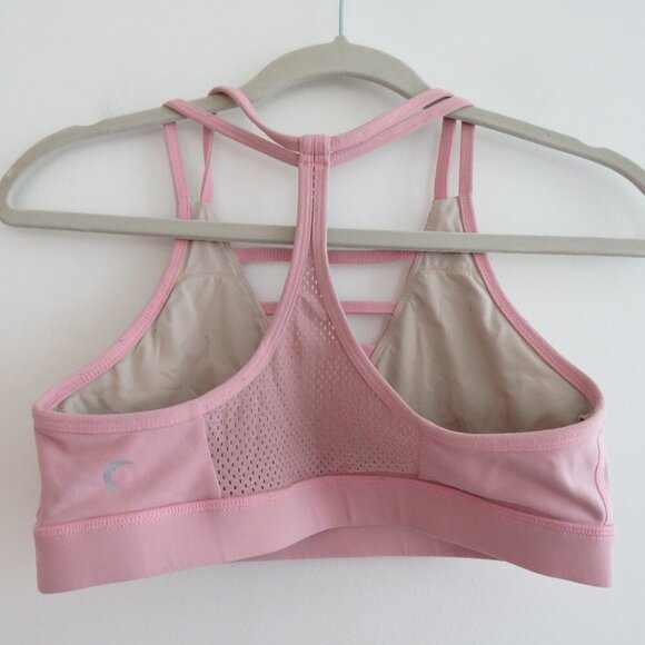 ZYIA ACTIVE Grid Sports Bra in Light Pink Athleisure Workout Gym - Size M - Picture 9 of 13